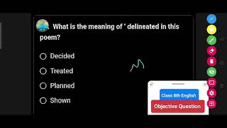 What is the meaning of delineated in this poem  Class 8th English Question [upl. by Mieka]