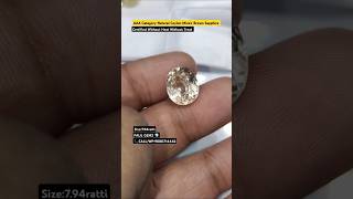 Dhamaka Offer AAA Catagory Natural Ceylon Mines Brown Sapphire Sale Only Wholesale Price Paul Gems [upl. by Atteragram]