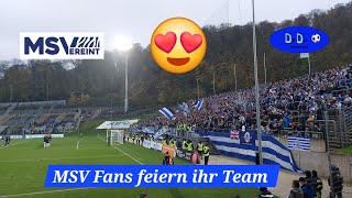 MSV Fans feiern Sieg in Wuppertal [upl. by Kenelm]