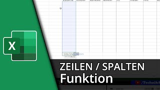 Excel Zeilen Funktion  SPALTENZEILEN ✅ Tutorial [upl. by Donia]