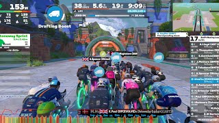 20241008  Race Zwift Racing League  Open EMEAE Western Div 1 C on Glyph Heights in Watopia [upl. by Nylareg]