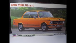 Unboxing BMW 2002tii 124 Hasegawa [upl. by Ellesor234]