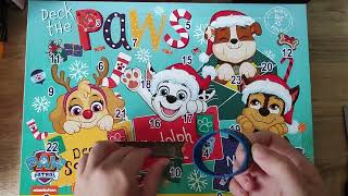 Unboxing A Paw Patrol Advent Calendar [upl. by Lletnwahs287]