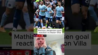 My reaction to Mathias Jørgensens’ goal against Aston Villa Zanka avfc reaction premierleague [upl. by Burbank996]