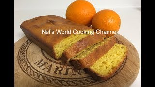 Super Easy Orange Cake  Simple Orange Loaf Cake Recipe  Orange Pound Cake [upl. by Hogarth]