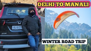 DELHI TO MANALI IN JANUARY 2024 WINTER TRIP  COMPLETE TRAVELING UPDATE  manali [upl. by Morril]