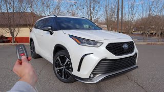 2021 Toyota Highlander XSE Start Up Walkaround Test Drive and Review [upl. by Fries824]