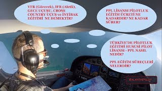 Türkiyede Pilotluk Eğitimi  Hususi Pilot Lisansı PPL  Pilot Olmak [upl. by Noell]