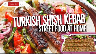 Turkish Adana Kabab Recipe  Turkish Kabab Without Grill Recipe turkishfood farheenhashmi786 [upl. by Saucy]