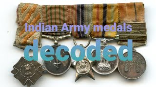 Indian Army Medals  20 years long service medal  Medals decoded  2 [upl. by Naitsirt892]