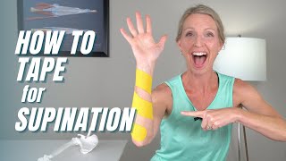 How to Tape to Increase Forearm Supination [upl. by Etiuqram84]