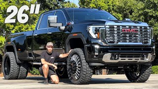 2024 GMC Denali Dually Overhaul From Stock to Lifted with 26’’ Wheels amp 37” tires [upl. by Gagnon]