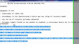 psp quitar actualizacion 990 [upl. by Laughry]