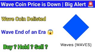 Wave coin today news  Wave coin delisted  Wave coin price prediction  Wave coin latest news [upl. by Leorsiy]