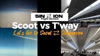 Good or Bad Scoot vs T’way Flight Review • Singapore  Incheon  Singapore  SIN ⇄ ICN • Seoul Trip [upl. by Cnahc]