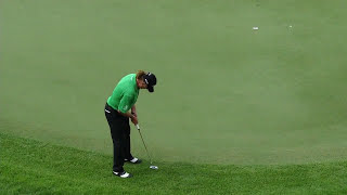 Miguel Angel Jimenez Sinks Eagle Putt and Celebrates Like Only He Can  2017 Senior PGA Championship [upl. by Kessel]