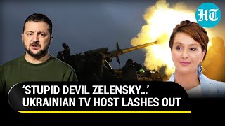 Ukrainian TV Host’s Scathing Attack On Zelensky Amid War Setbacks ‘He’s The Main Evil…’  Watch [upl. by Enirehs]