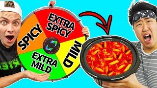 Spicy Mukbang Mystery Wheel Challenge [upl. by Halima]