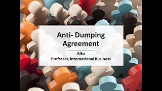 WTO Anti dumping agreement [upl. by Snell]