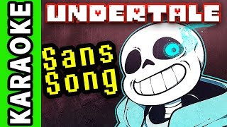 UNDERTALE SANS SONG Instrumental  Karaoke ► quotJudgementquot [upl. by Ardnalak]