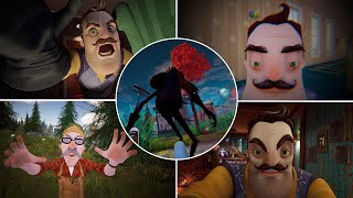 All Hello Neighbor Games Jumpscares [upl. by Akla730]