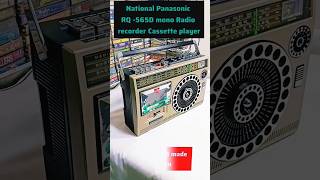 100 original vintage tape radio combo cassette player National Panasonic 565viral shortold [upl. by Pooh198]