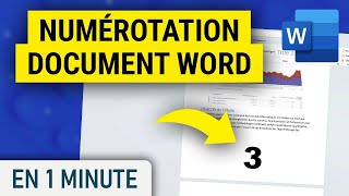 Ajouter une numérotation à votre document Word [upl. by Nawud]