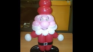 Como hacer un santa claus de globos  tutorial [upl. by Teddie]