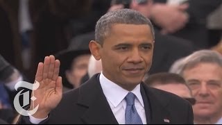 Obama Inauguration 2013  Barack Obamas Oath of Office  The New York Times [upl. by Ramyaj80]