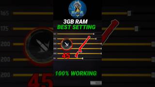 Free Fire 3gb Ram 200 Sensitivity Best Settings 🎯 200 Sensitivity One Tap Setting In Free Fire [upl. by Sidonius]