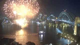 Fireworks on Sydney Harbour just for our camera 4 May 2015 [upl. by Aronel177]