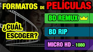 VIDEO  Formatos BDREMUX  BDRIP  MICROHD  HDRIP [upl. by Nagn]