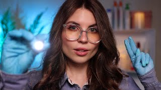 ASMR Detailed Eye Exam Vision Test Color Blindness Check Light Triggers  Medical Doctor Roleplay [upl. by Hitchcock749]