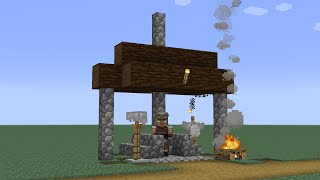 How to build a Minecraft Village Armorer 2 114 taiga [upl. by Moreland]