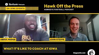 Abdul Hodge talks coaching at Iowa the new offense 2004 memories and more  Hawk Off The Press [upl. by Conlin590]