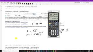 Personal Finance  annuity and compound interest word problem [upl. by Nuahsyd]