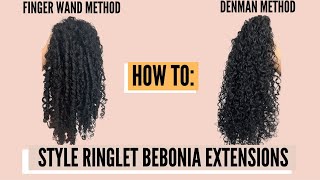 How to Style Bebonia Ringlet ClipIn Hair Extensions [upl. by Aicilaf566]