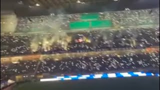 E OGNI VOLTA  SPETTACOLO SAN SIRO CORI E CANZONI 🎵🎙️🖤💙 [upl. by Gibbon]