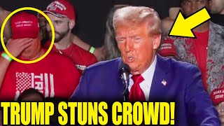 Crowd Falls SILENT As Trump LOSES ABILITY TO SPEAK On Stage [upl. by Lowell]