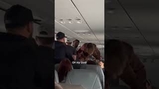 Frontier flight makes emergency stop due to unruly passenger Shorts [upl. by Aramoj188]