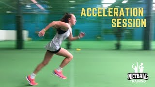 Netball Acceleration Session  10 Week Netball Training Program [upl. by Fanchie]