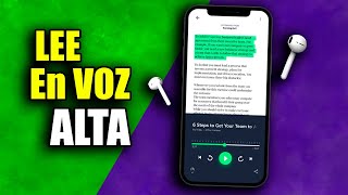Esta APP Te LEE LO QUE QUIERAS en VOZ ALTA [upl. by Aeriell]