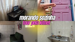 TOUR PELA MINHA KITNET  morando sozinha aos 20 🏠🔑✨ [upl. by Letnwahs]