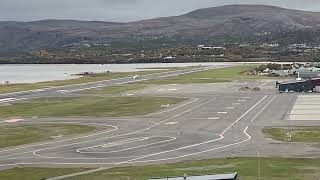 Landung Landing Alta Flughafen Norwegen Norway Airport De Havilland Dash 8100 Lufthavn [upl. by Enyrat54]