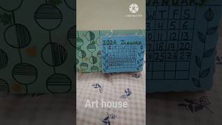 How to make calendar at home ll desk calendar Diy calendar 2024shorts [upl. by Yrrap]