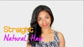 Straight Natural Hair Almost 5 years Natural [upl. by Narol]