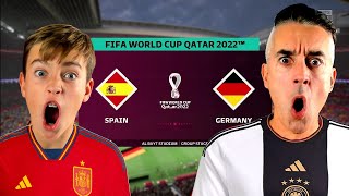 ESPAÑA vs ALEMANIA  MUNDIAL QATAR 2022 PREDICCION  FIFA 23 [upl. by Crosby839]