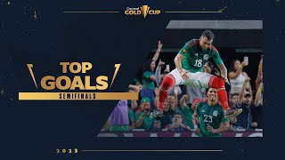 TOP 3 GOALS  2023 Gold Cup Semifinals [upl. by Rolyt]