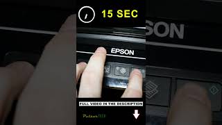 How to RESET Epson Printer after ink REFILL shorts [upl. by Noj]