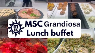 MSC Grandiosa lunch buffet [upl. by Annoda]